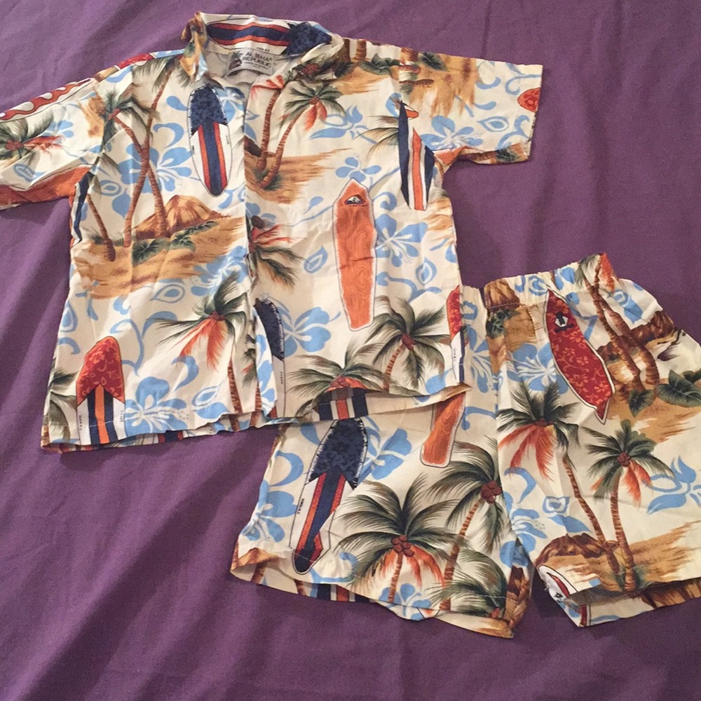 Little boy Hawaiian outfit